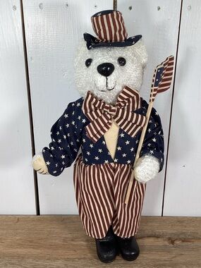 Patriotic 15" Standing Bear, 4th Of July American Teddy Bear
